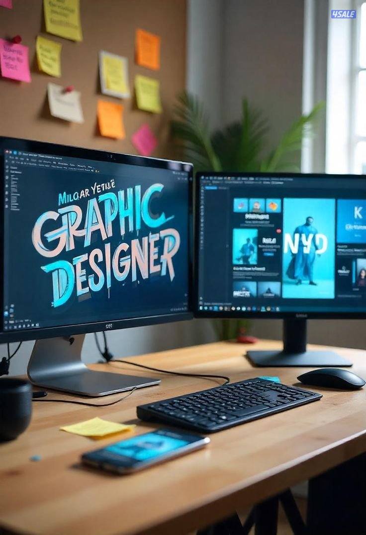 مصمم جرافيك و مسوق رقمي ابحث عن عمل مناسب دوام كامل graphic designer2