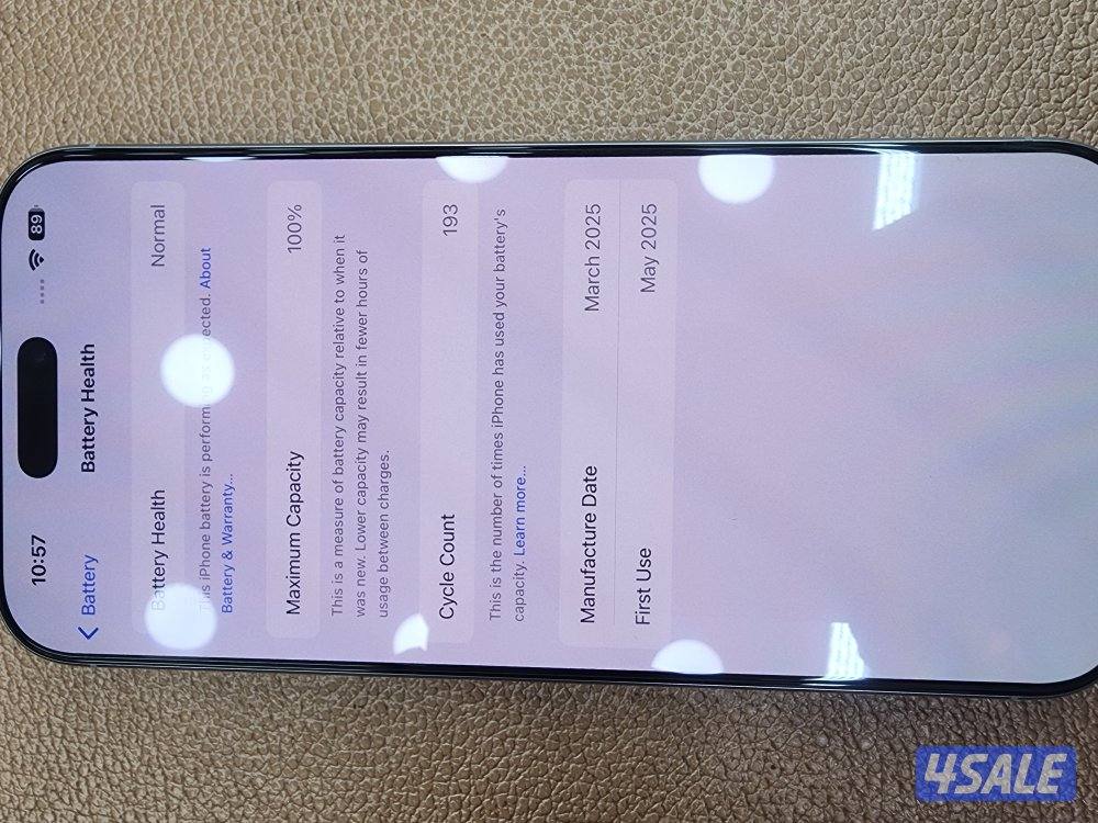 iphone 16 promax 256gb white 100%battery 6month warranty.1