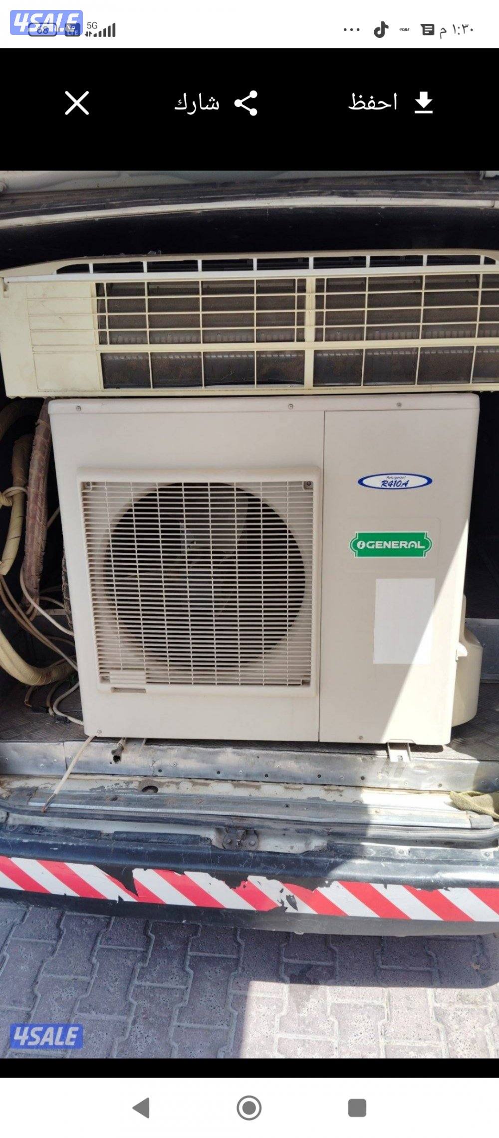 للبيع جميع المكيفات المستعمله والسكراب0