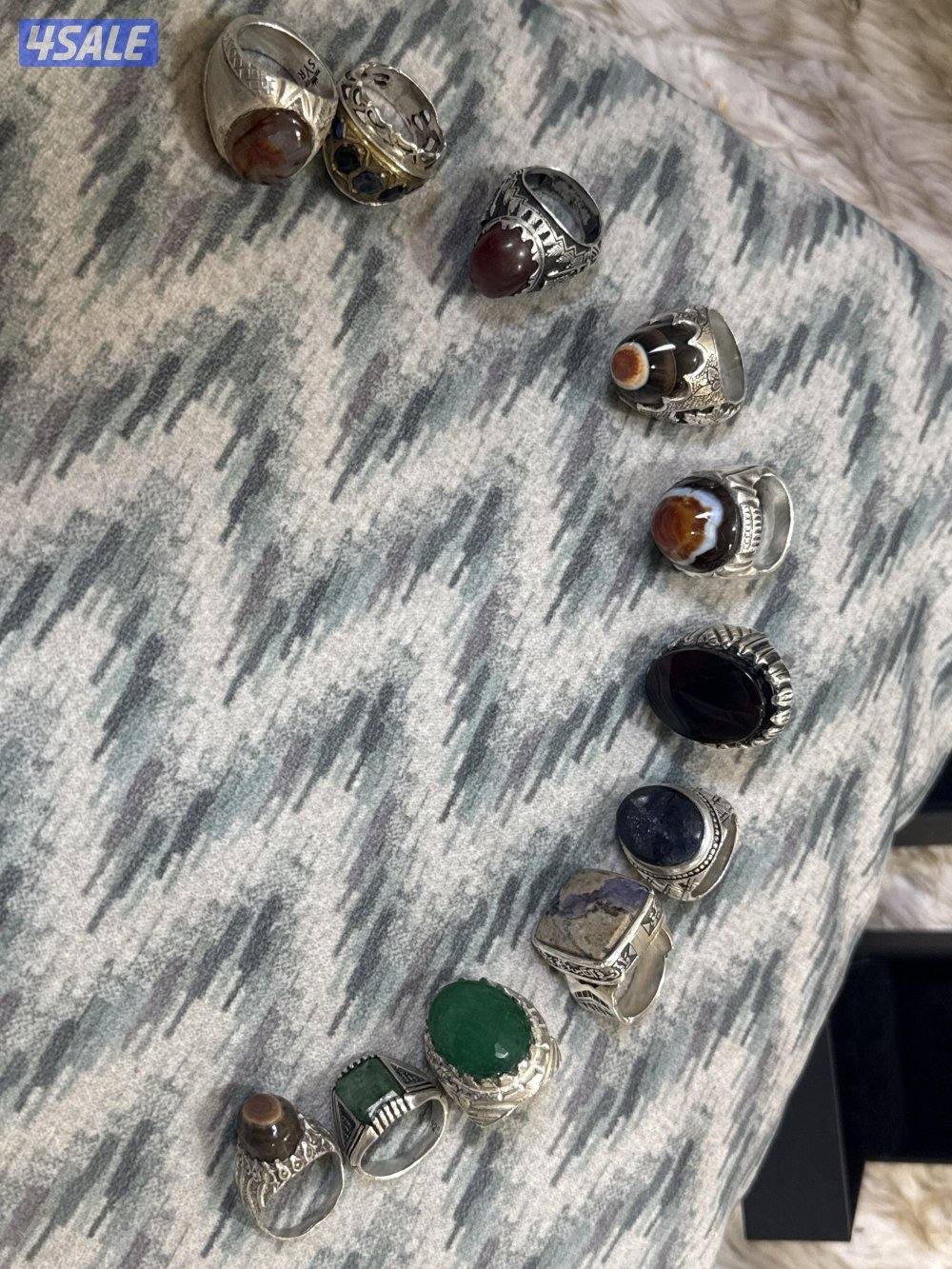 خواتم فضة صياغات مختلفة فضة  بيعة جملة مع بعض احجار طبيعية3