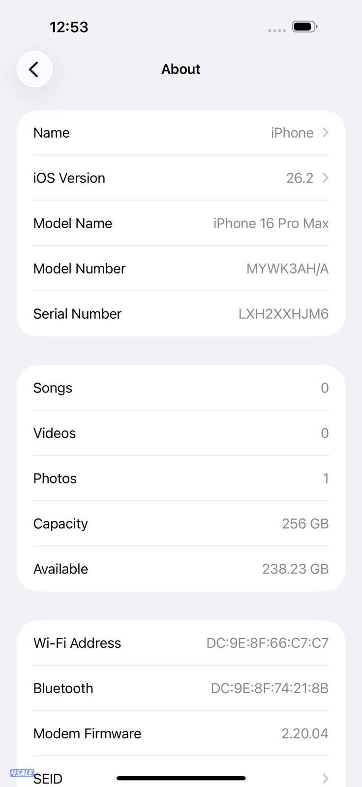 ايفون 16 برو ماكس تيتانيوم iPhone 16 Pro Max 256GB Natural Titanium5