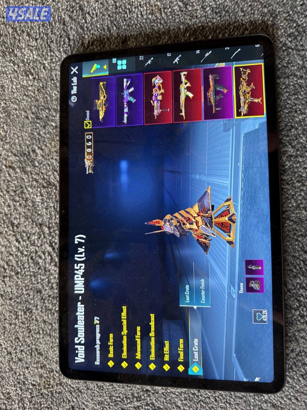 للبيع حساب ببجي قلتش7