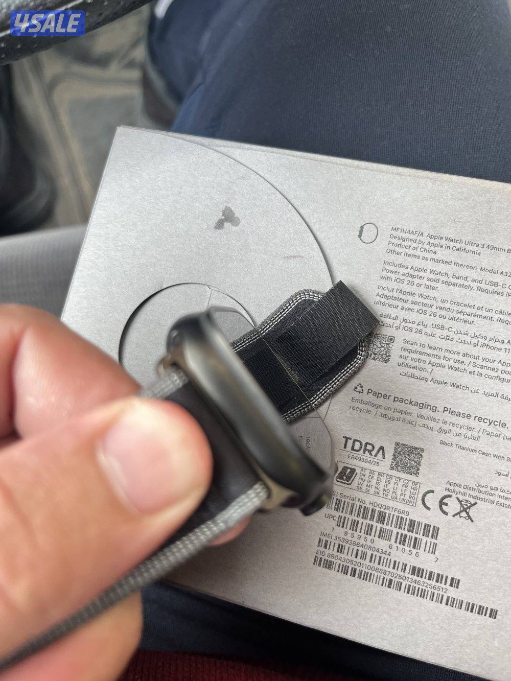 ابل ووتش الترا 3 مستعملة نفس الجديدة12