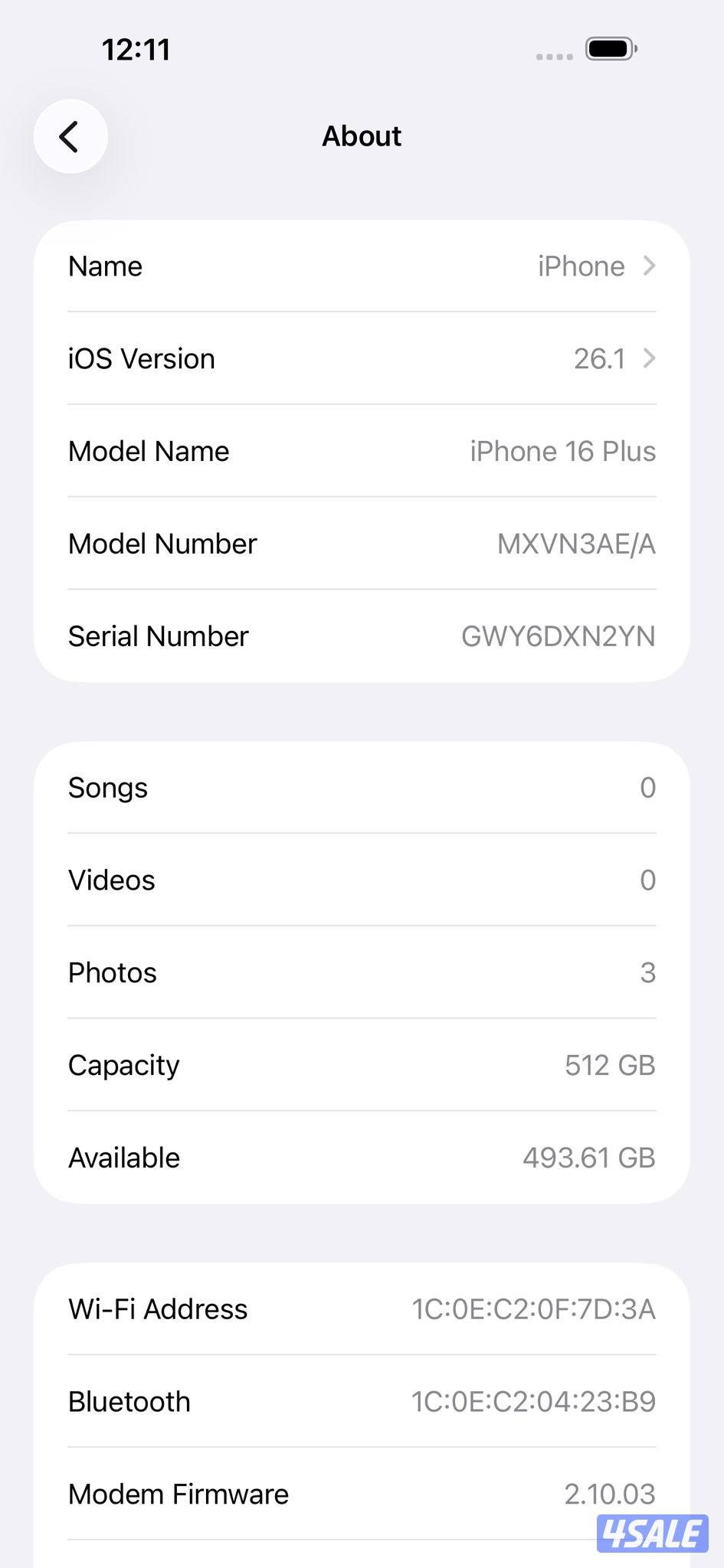 ايفون 16 بلس تيتانيوم iPhone 16 Plus 512GB Black10