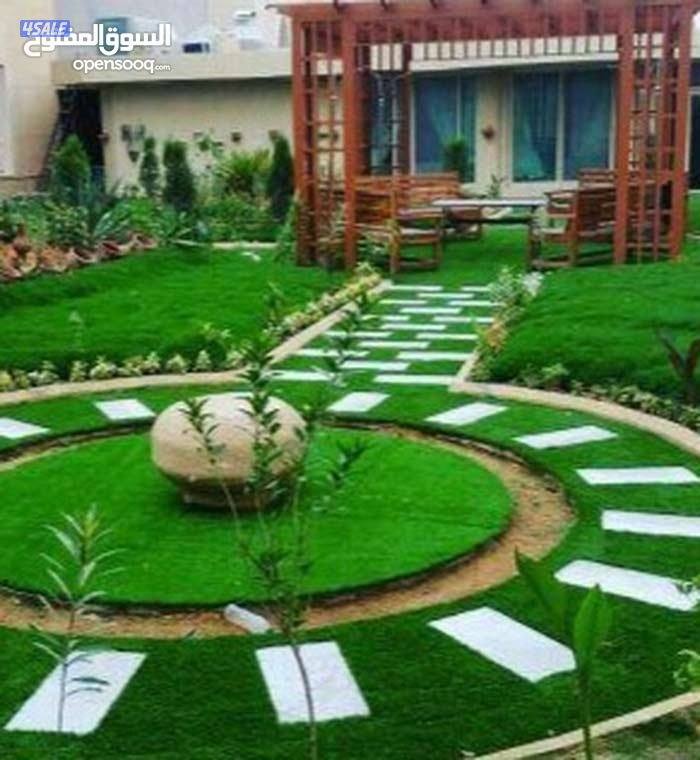 تنسيق حدائق تركيب ثيل صناعي وطبيعي وسور تركي بافضل الاسعار9