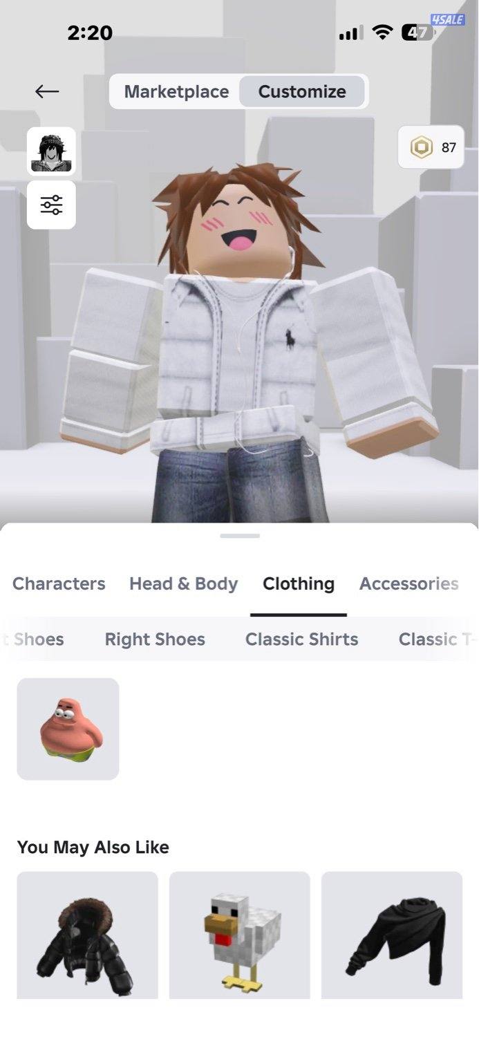 حساب سكنات روبلوكس3