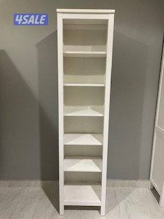 Ikea HEMNES Bookcase white stain/light brown & Bookcase, white stain2