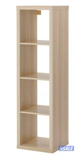 KALLAX Shelving unit, white stained oak effect, 42x147 - Only 10KD0