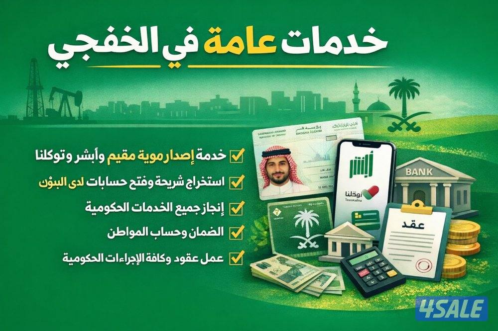 للبيع بالخفجي  فيلا واستراحة-وخدمات عامة0