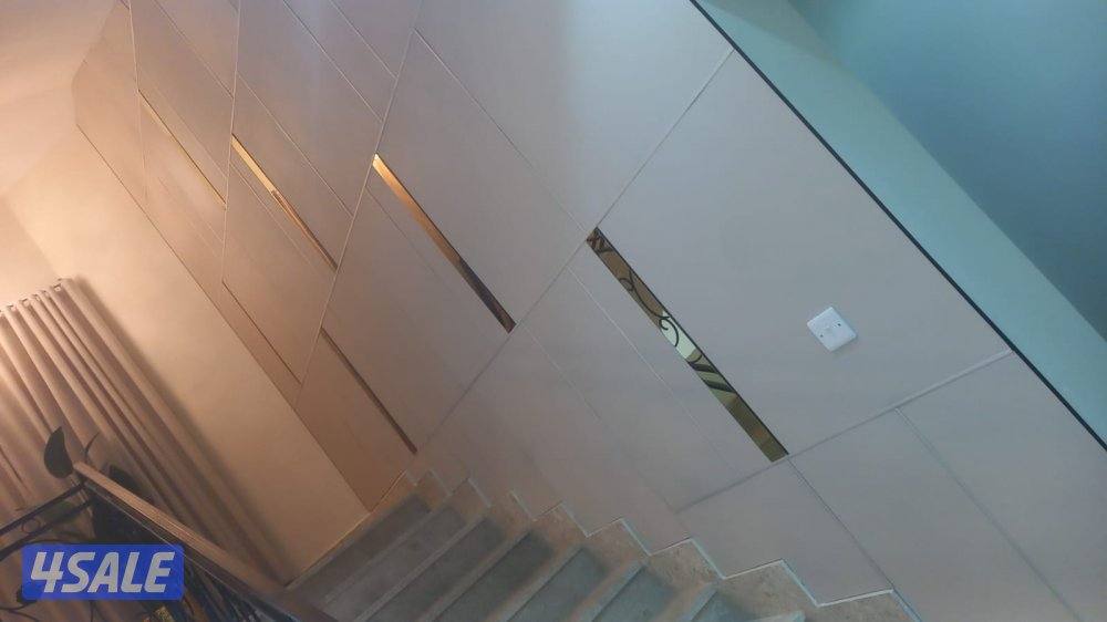 مايكروسمنت ابو مريم  كفالة سنة صبغ دخلي بدون ريحه تركيب ورق جدران وترك8