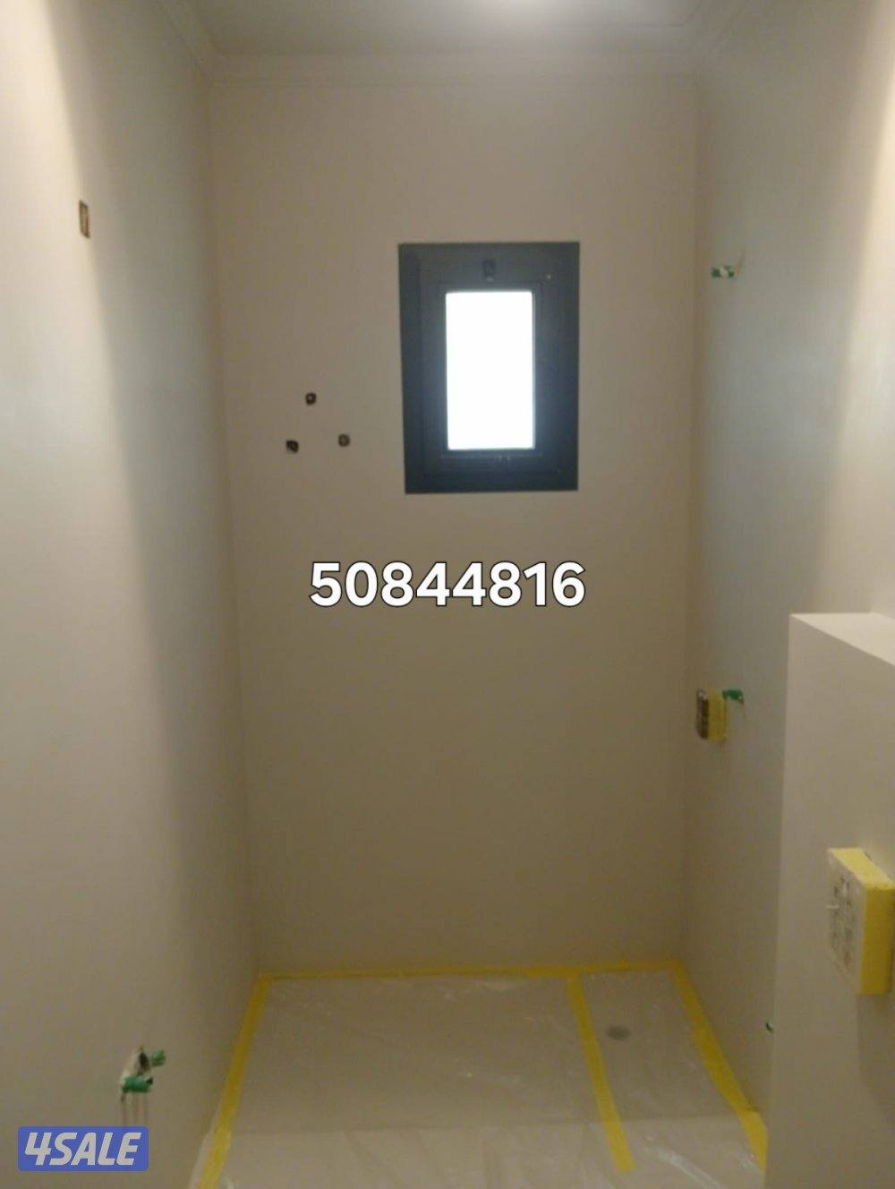 مايكروسمنت ابو مريم  كفالة سنة صبغ دخلي بدون ريحه تركيب ورق جدران وترك13