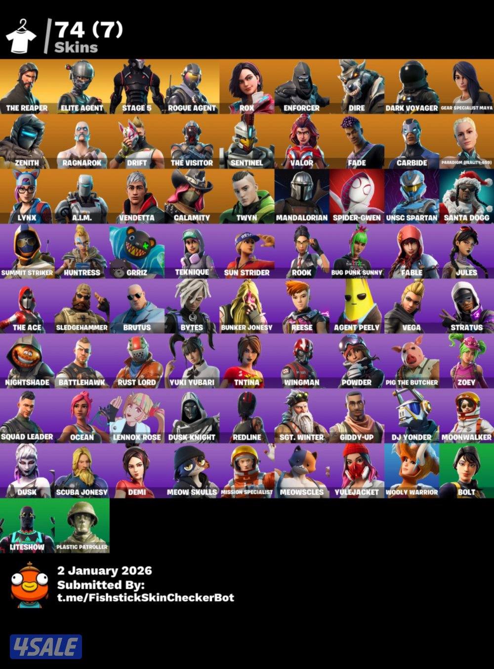 حساب فورت نايت برفسور1