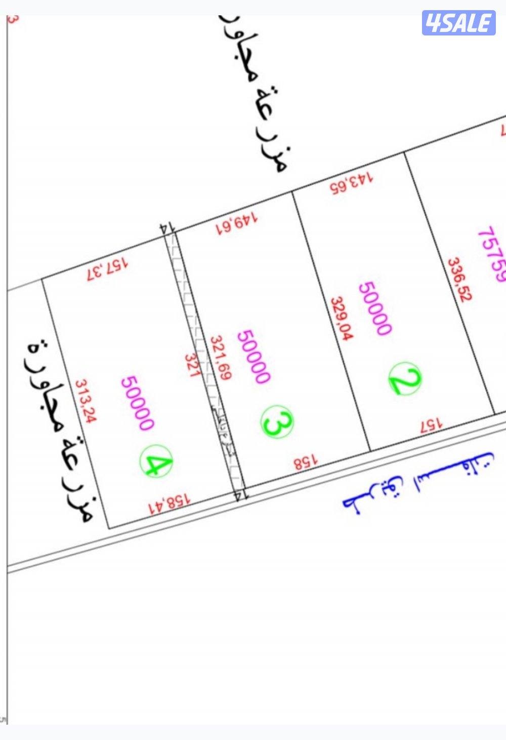 للبيع مزرعة بالعبدلي قطعة 60