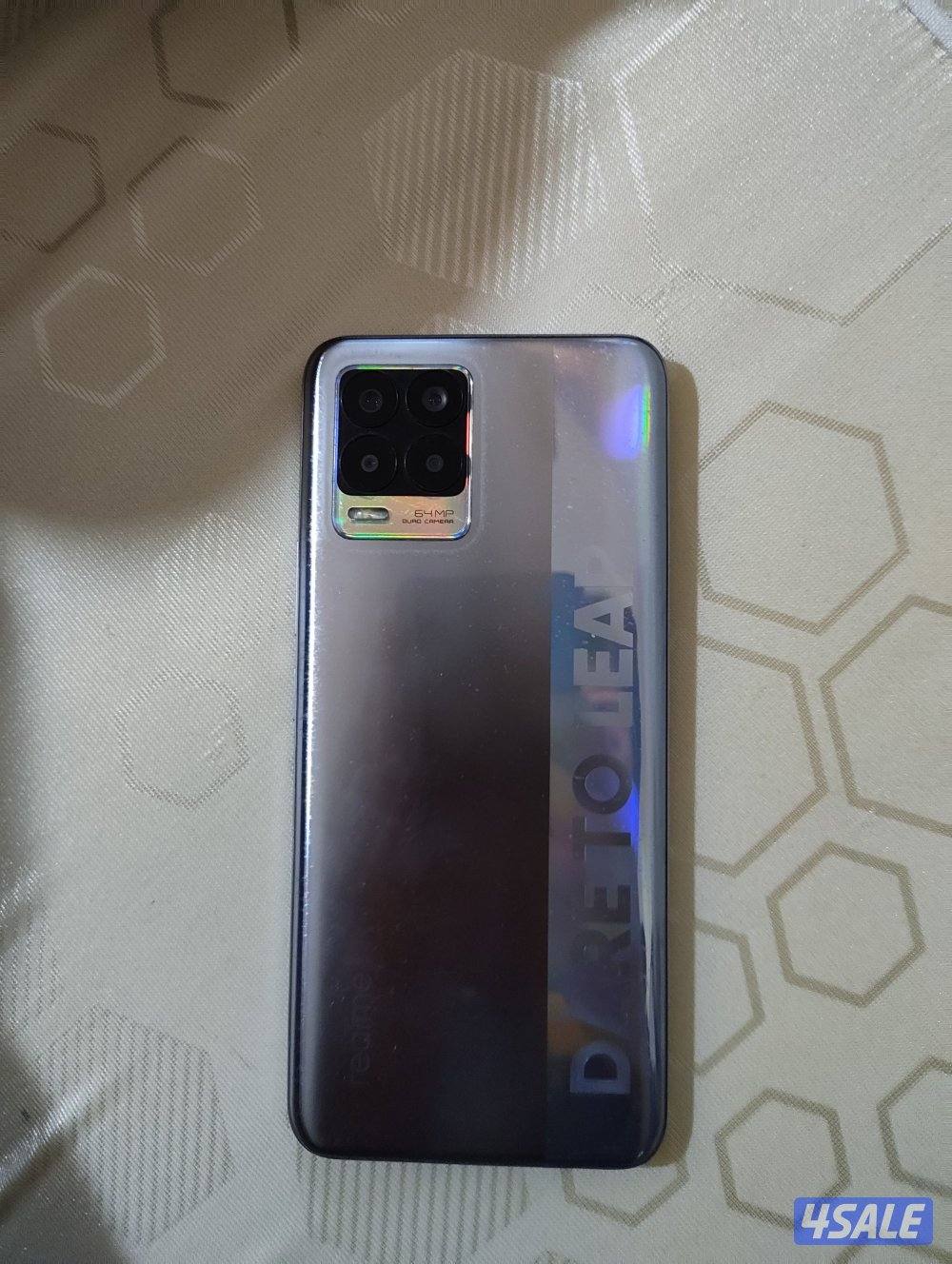 هاتف ريلمي فضي مستعمل بحالة ممتازة1