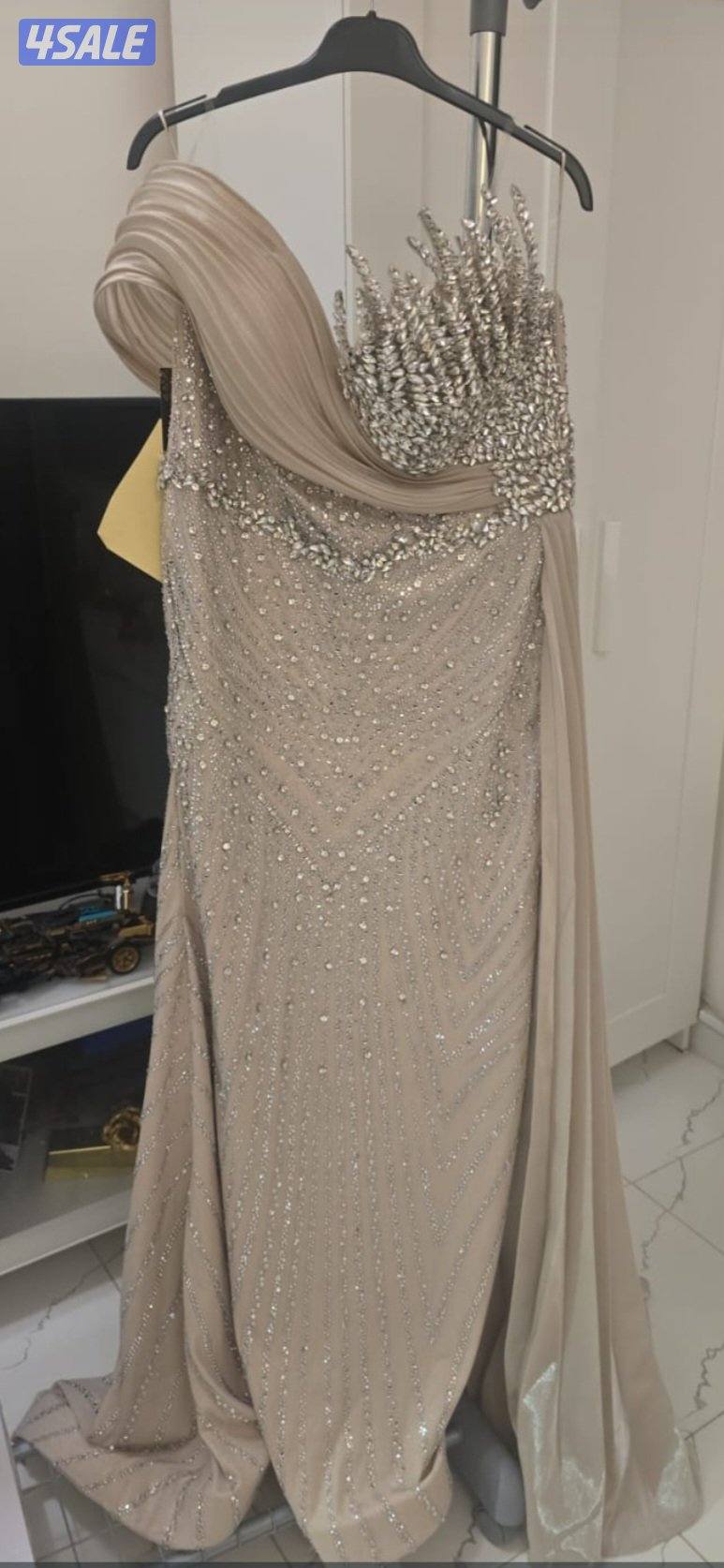 فستان سهرة تركي شك تقيل ميديوم لارج لبسة ساعتين1