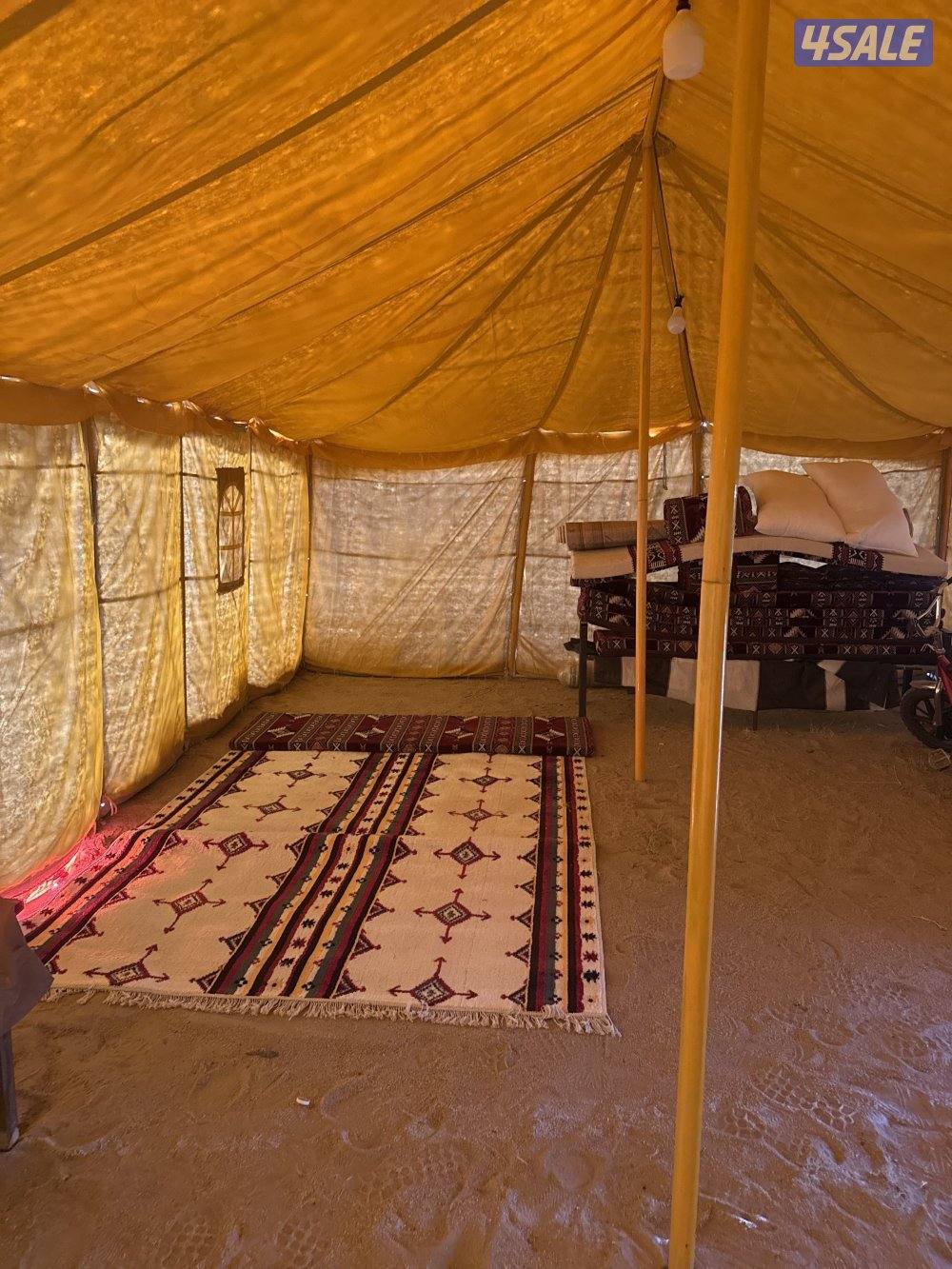 للبيع خيمة ٨*٥ باكستانية ٣ طبقات طربال كذلك طقم جلسات وزوالي1