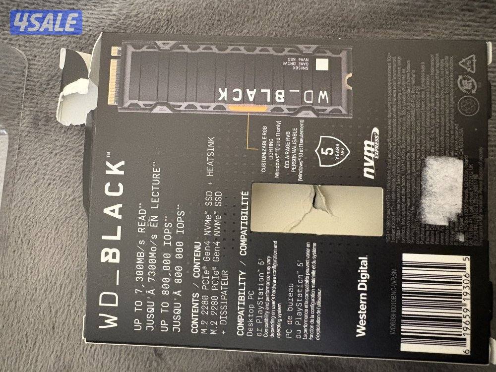 WD_BLACK SSD هارد ذاكرة تخزين 1 تيرا4