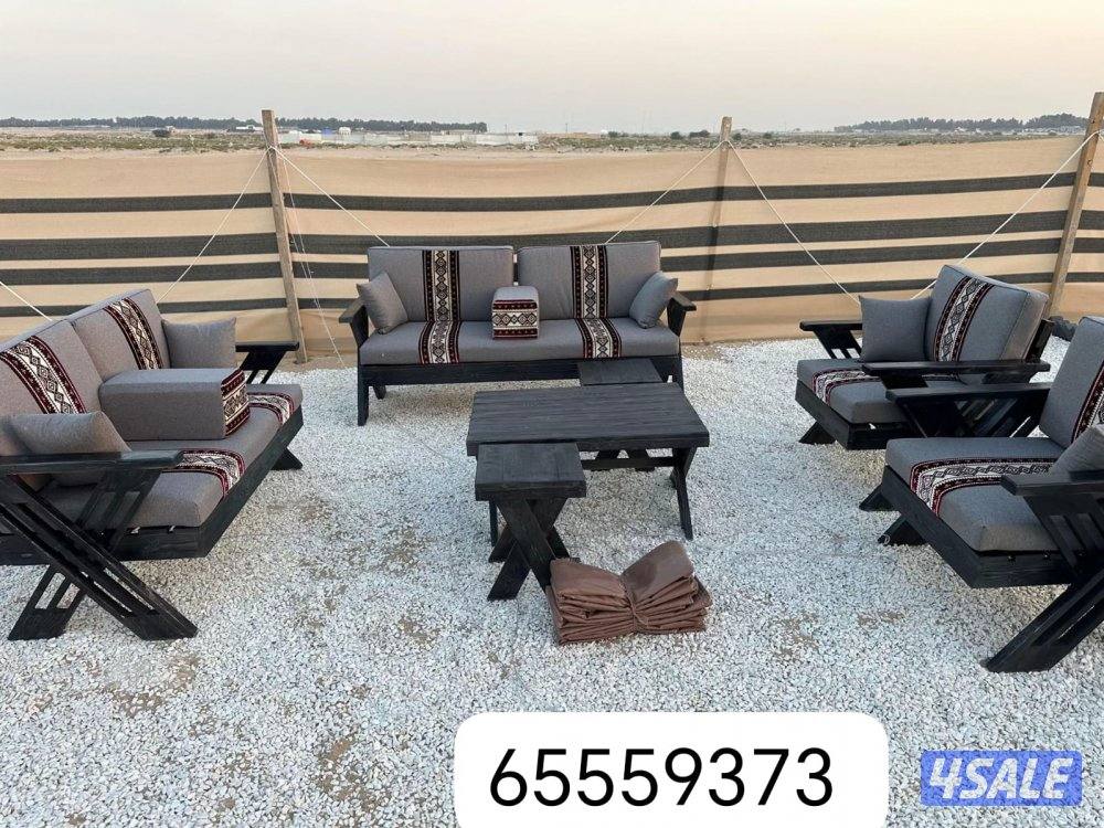 كراسي حديد اطقم خشب سعودية ♦️🇰🇼13