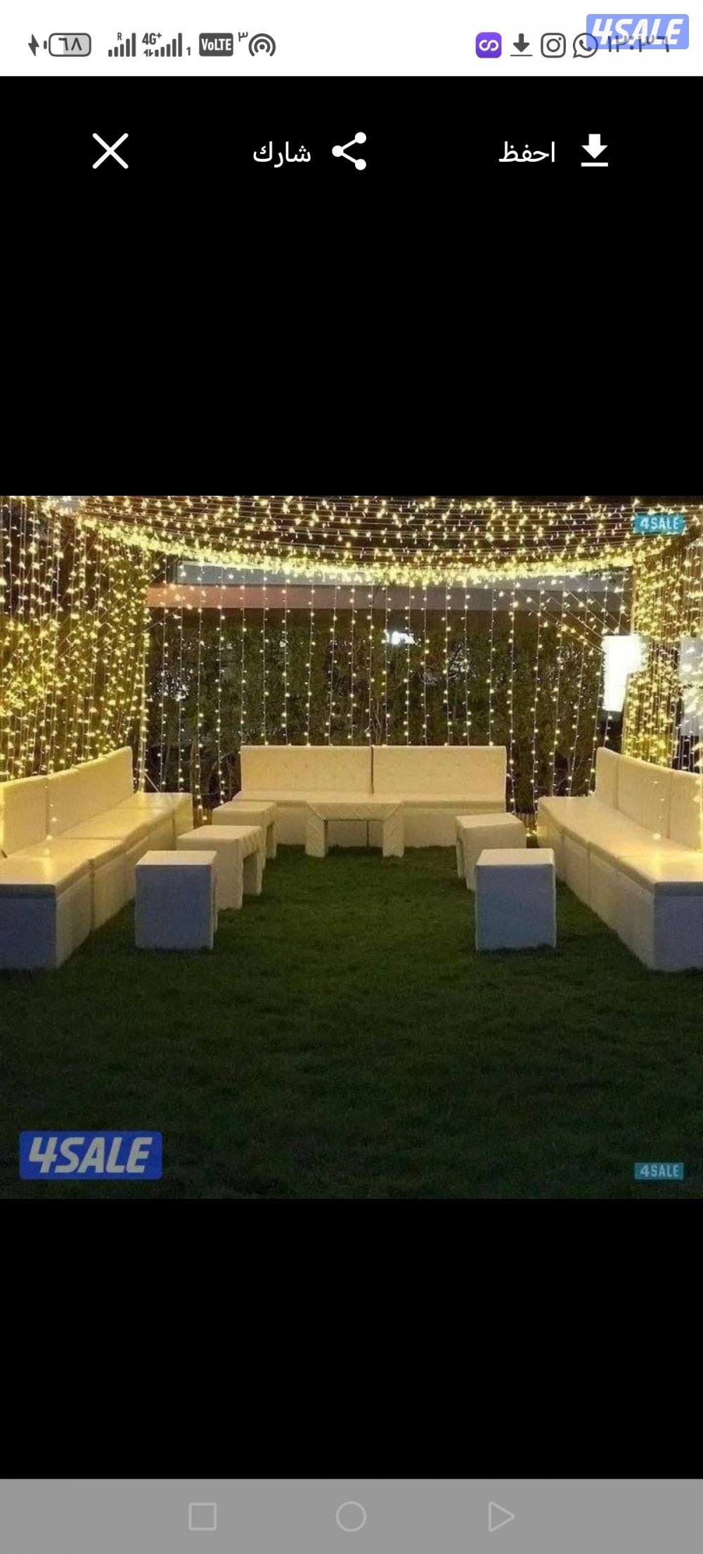 تأجير جميع مستلزمات الأفراح والمناسبات باقل الأسعار12