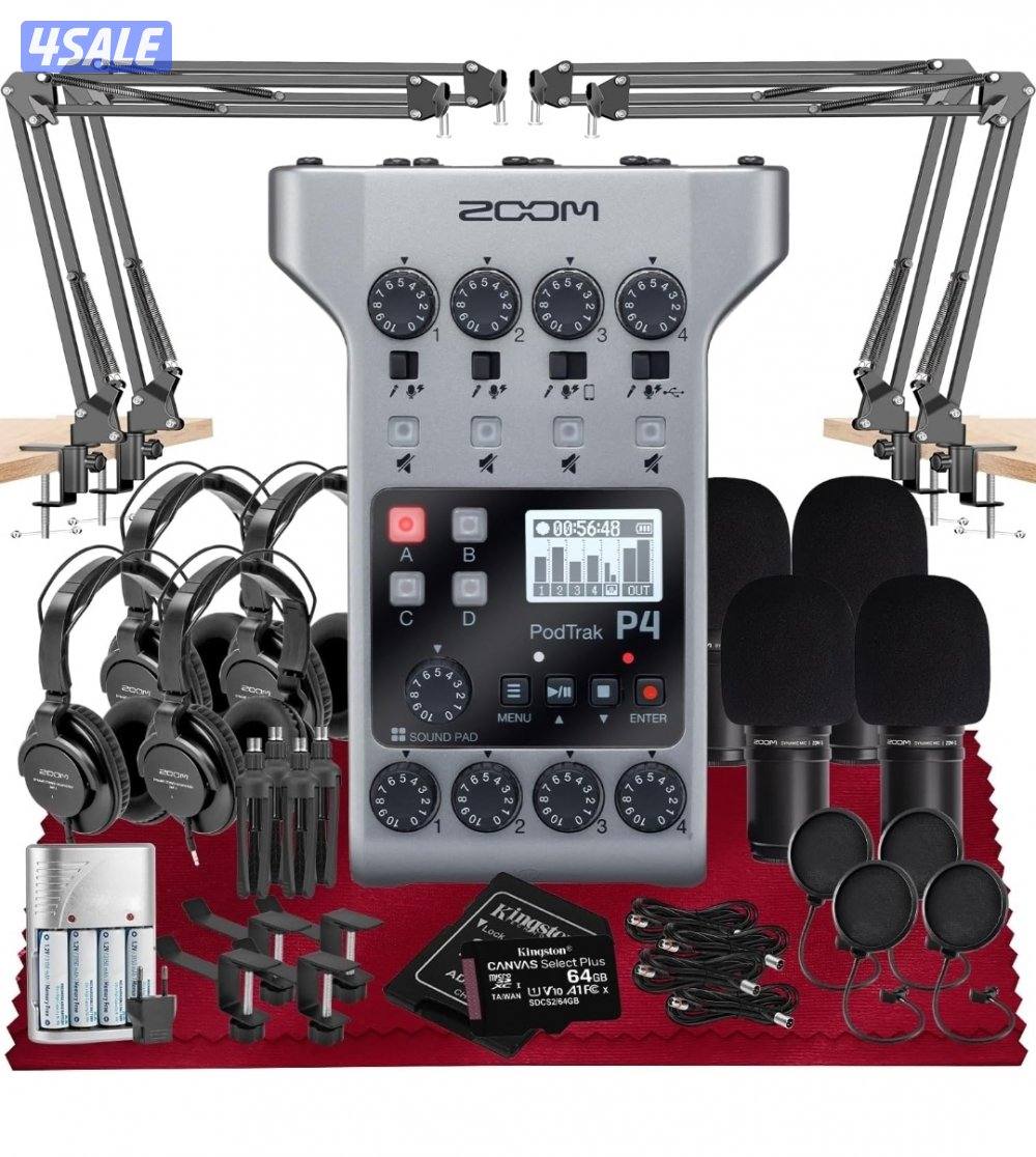 Zoom Podtrack P4 Multitrack Podcast Recorder0