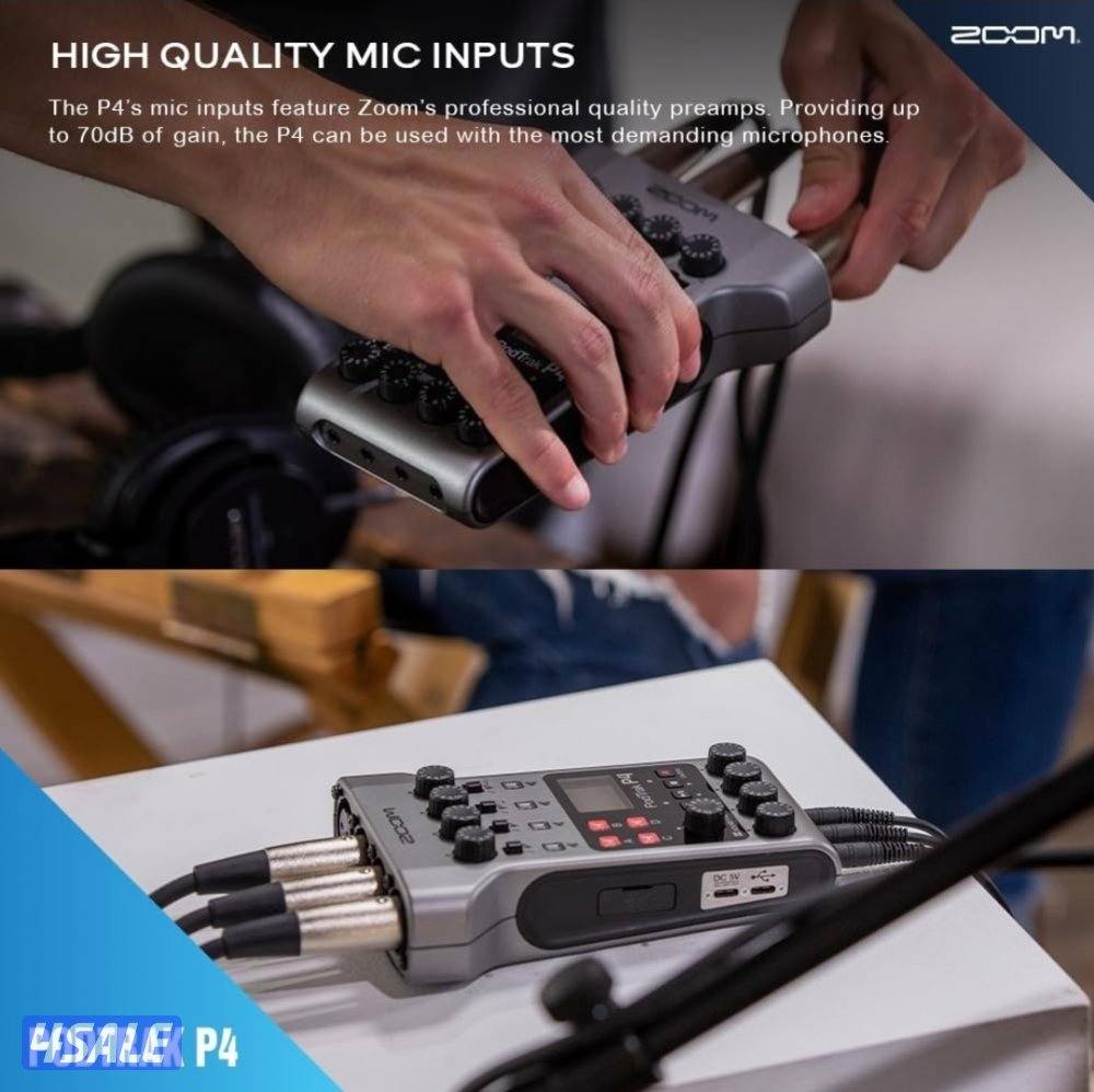 Zoom Podtrack P4 Multitrack Podcast Recorder5