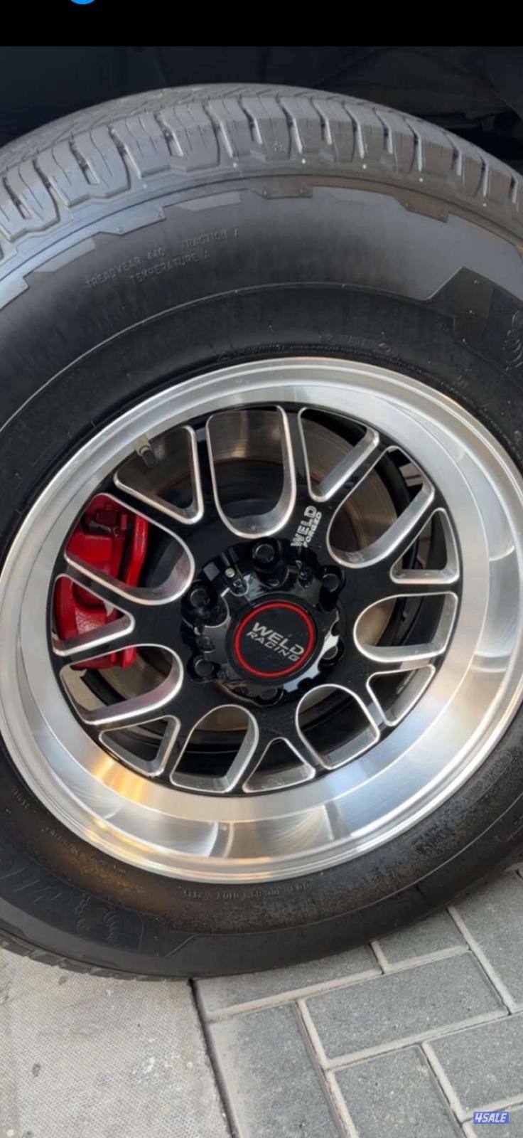 رنقات ولد  للبيع مع تواير ميشلن جديده مافيها اي خدش weld racing0