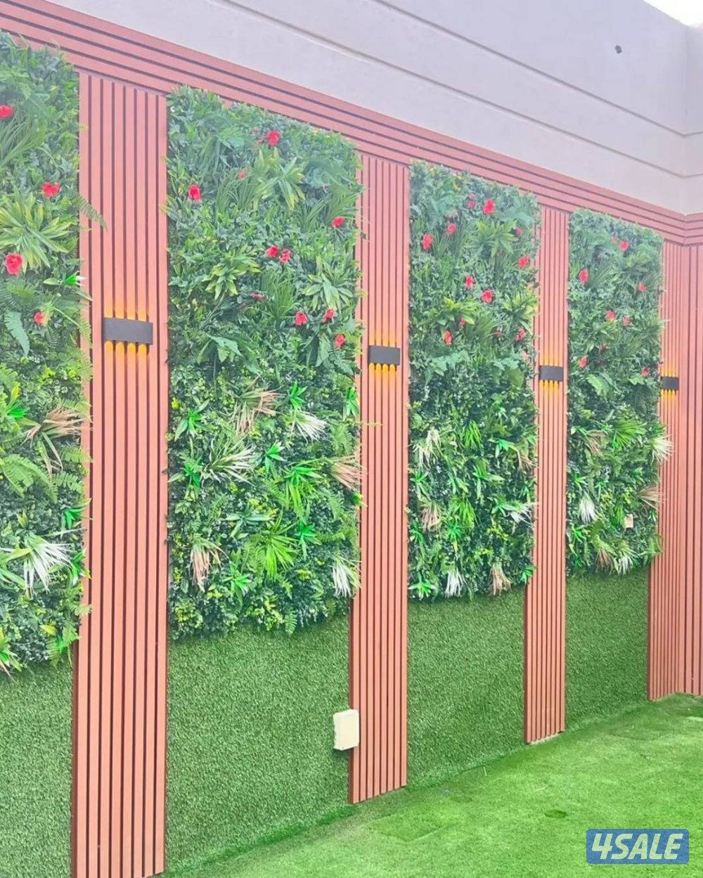 للبيع التيل الصناعي وديكورات الخشب وصور تركي وتنسيق الحديقه تيل طبيعي1