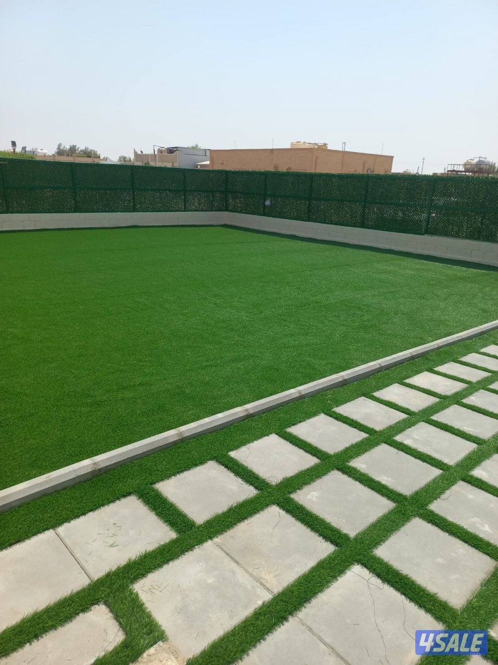 للبيع التيل الصناعي وديكورات الخشب وصور تركي وتنسيق الحديقه تيل طبيعي4