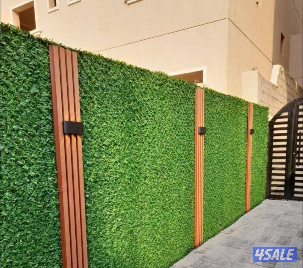 للبيع التيل الصناعي وديكورات الخشب وصور تركي وتنسيق الحديقه تيل طبيعي6