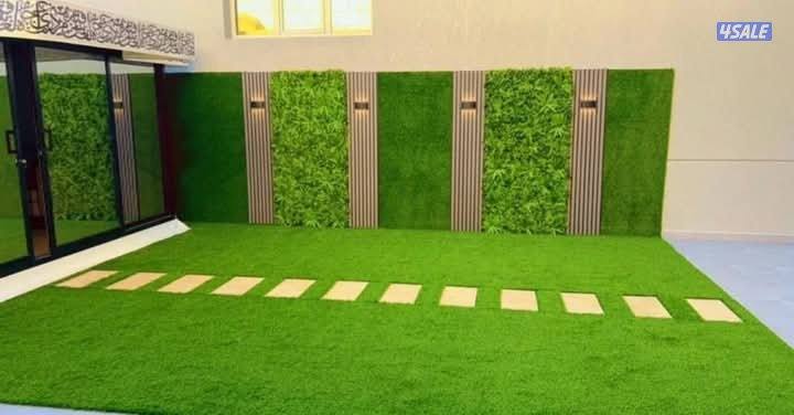 للبيع التيل الصناعي وديكورات الخشب وصور تركي وتنسيق الحديقه تيل طبيعي14