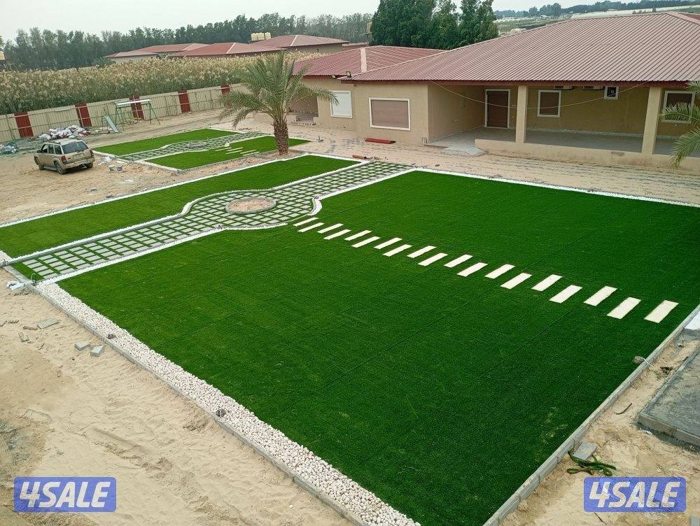 للبيع التيل الصناعي وديكورات الخشب وصور تركي وتنسيق الحديقه تيل طبيعي13