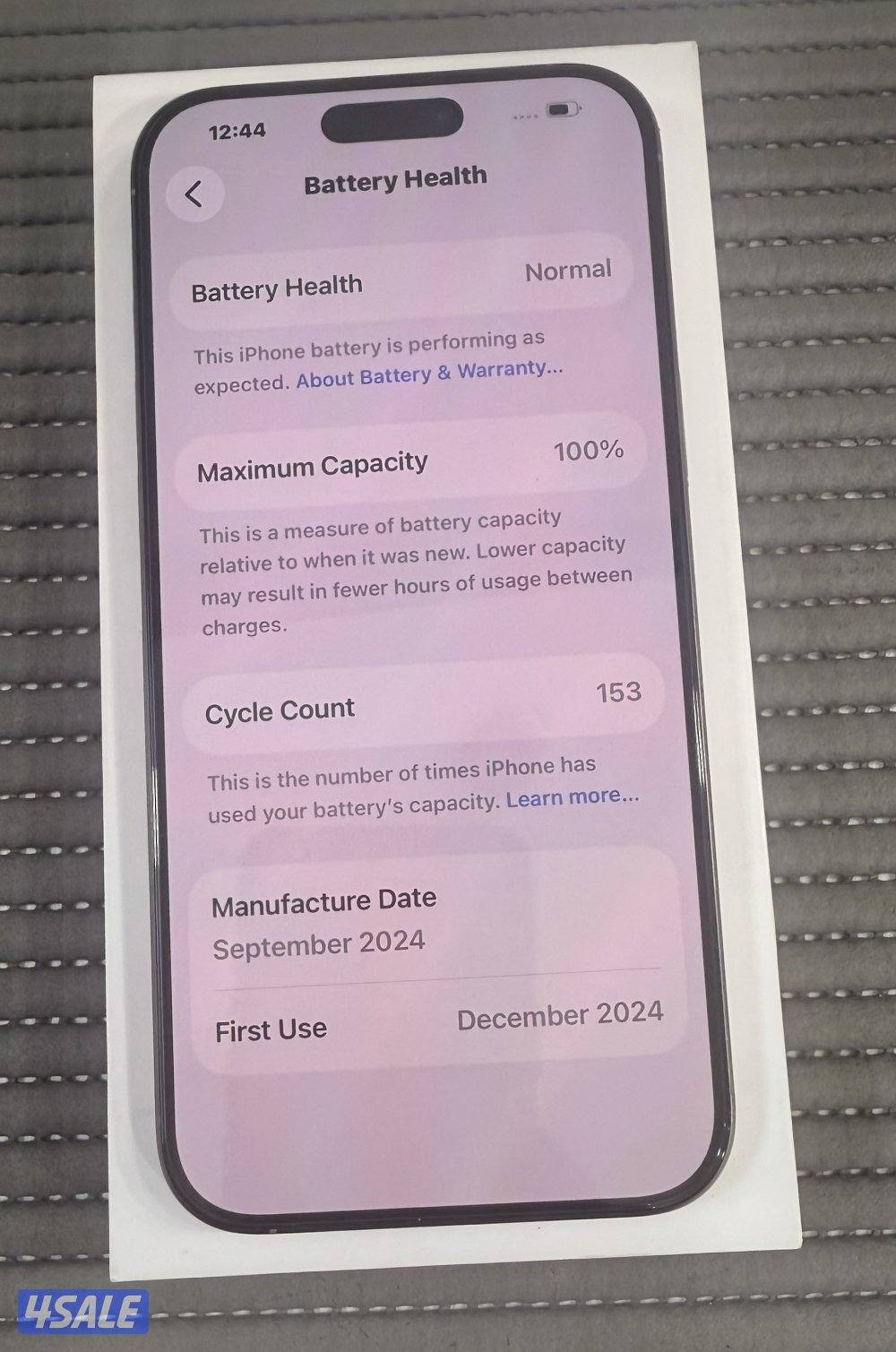 iPhone 16 Pro Max 512GB Natural titanium Used.7