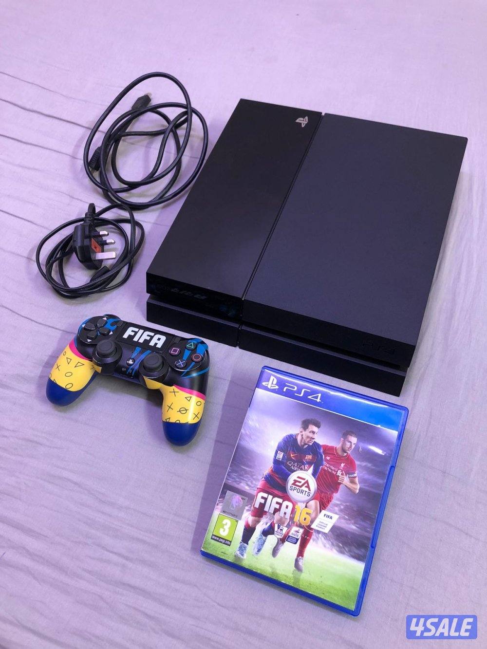 Sony Ps4 . Comes with controller, cables and 1 cd. 50 kd negotiable.7