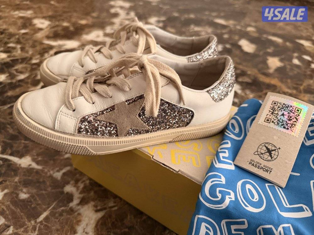 للبيع Golden goose اصلي مقاس 34 نظيف مع كامل المرفقات0