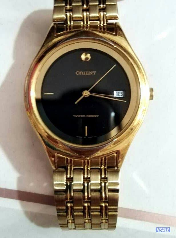 ساعه كلاسك ذهبي اورينت اصلي0