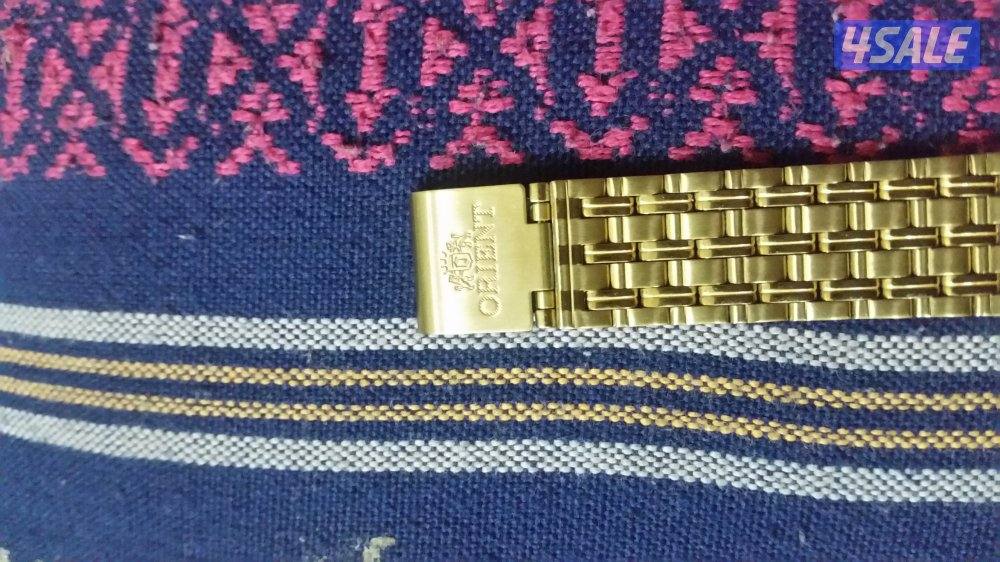 ساعه كلاسك ذهبي اورينت اصلي5