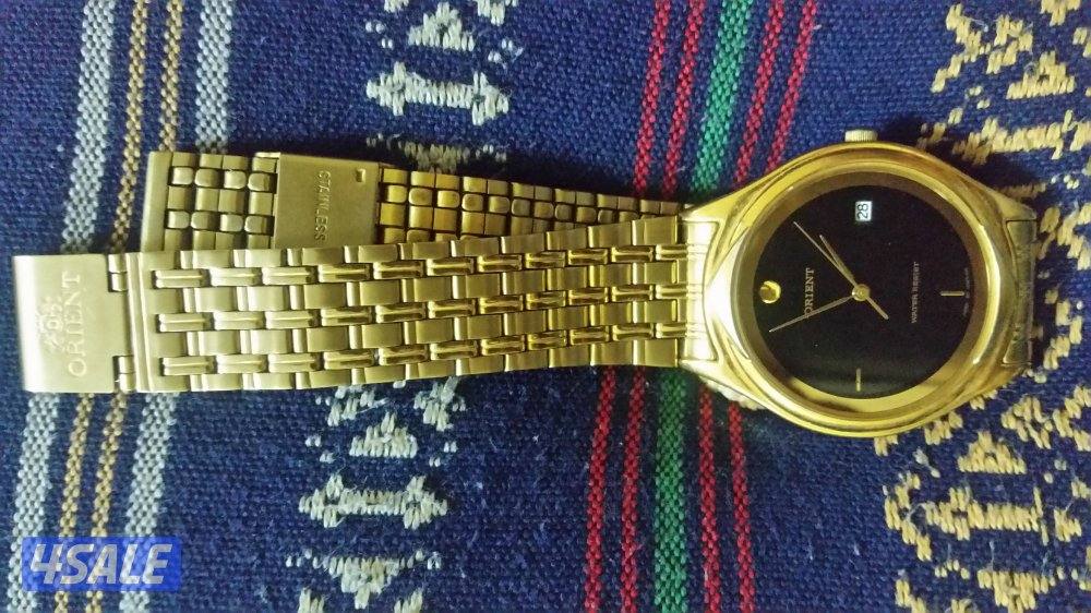 ساعه كلاسك ذهبي اورينت اصلي6