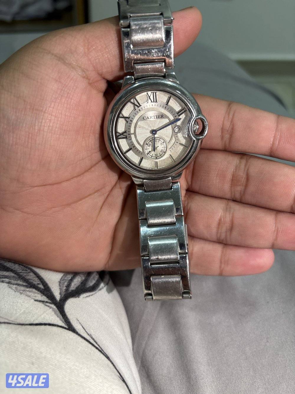 ساعه Cartier درجه أوله  اللون سلفر2