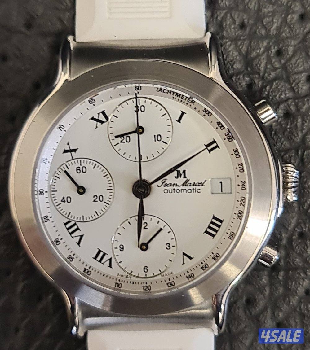للبيع ساعة jean marcel  رجاليه سويسريه أصليه كالجديده0