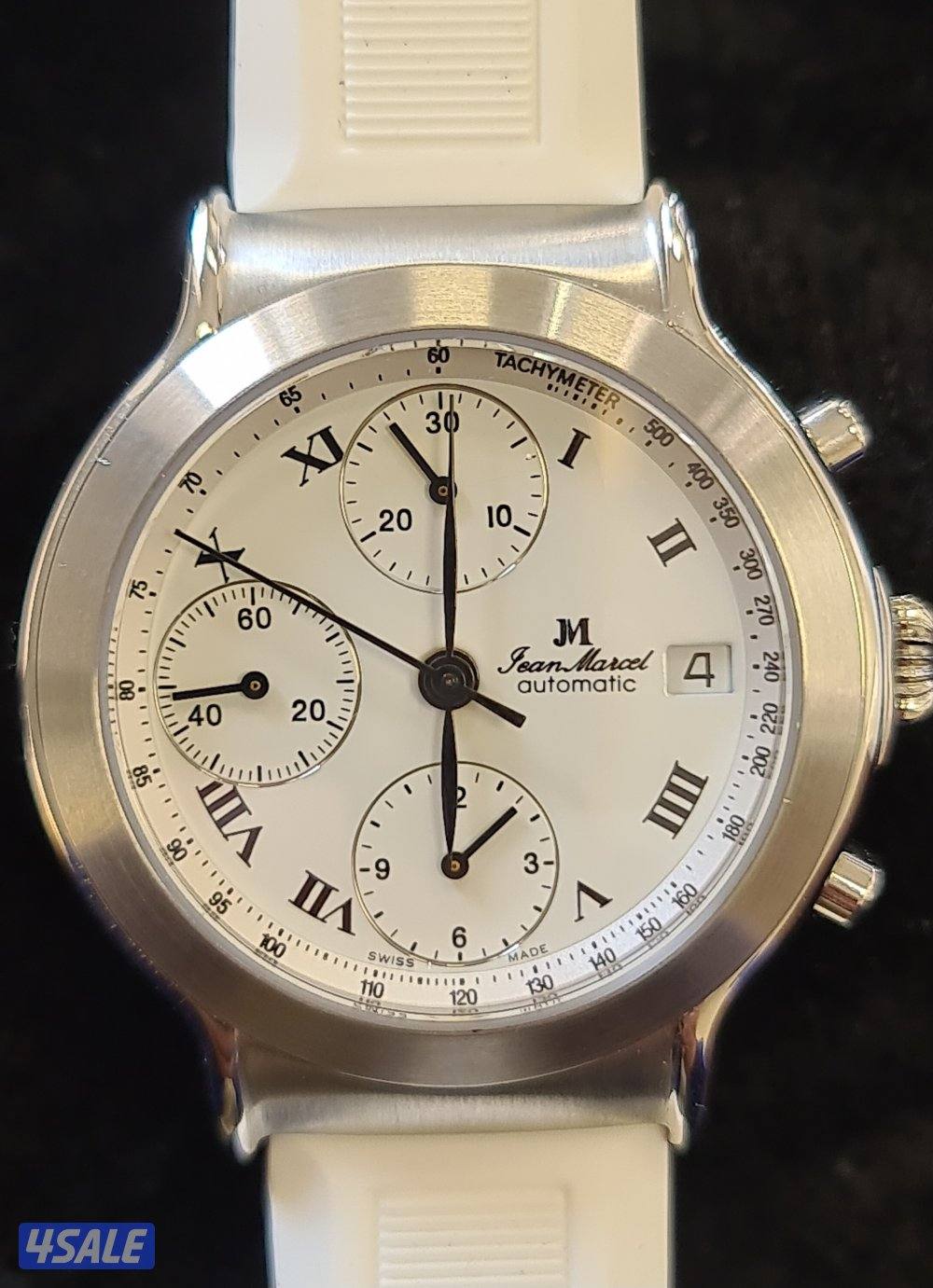 للبيع ساعة jean marcel  رجاليه سويسريه أصليه كالجديده4