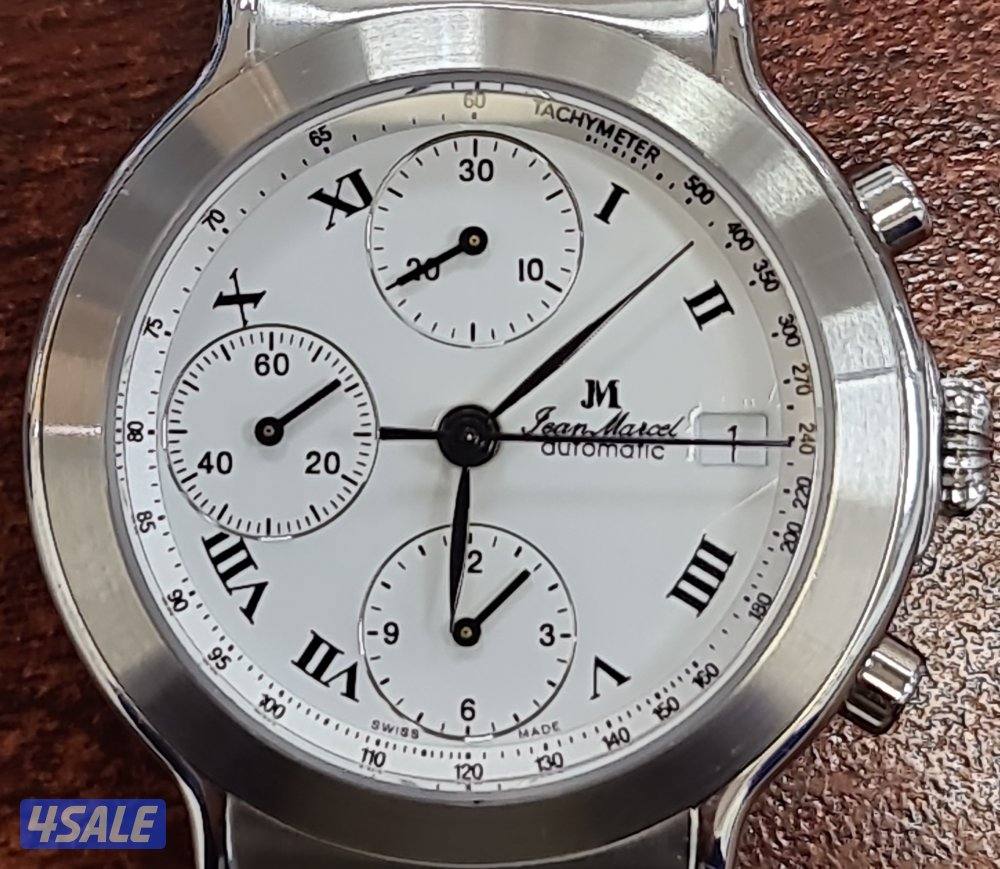 للبيع ساعة jean marcel  رجاليه سويسريه أصليه كالجديده8