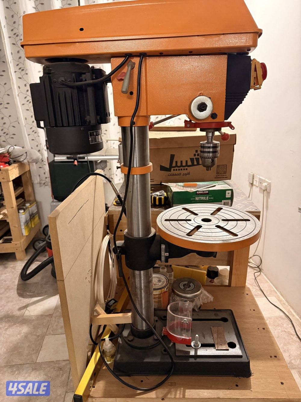 منشار عامود و درل برس و ملزمه للبيع2