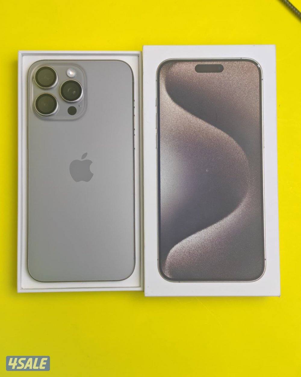 ايفون 15 برو ماكس تيتانيوم طبيعي iPhone 15 Pro Max 512GB Natural Titan0