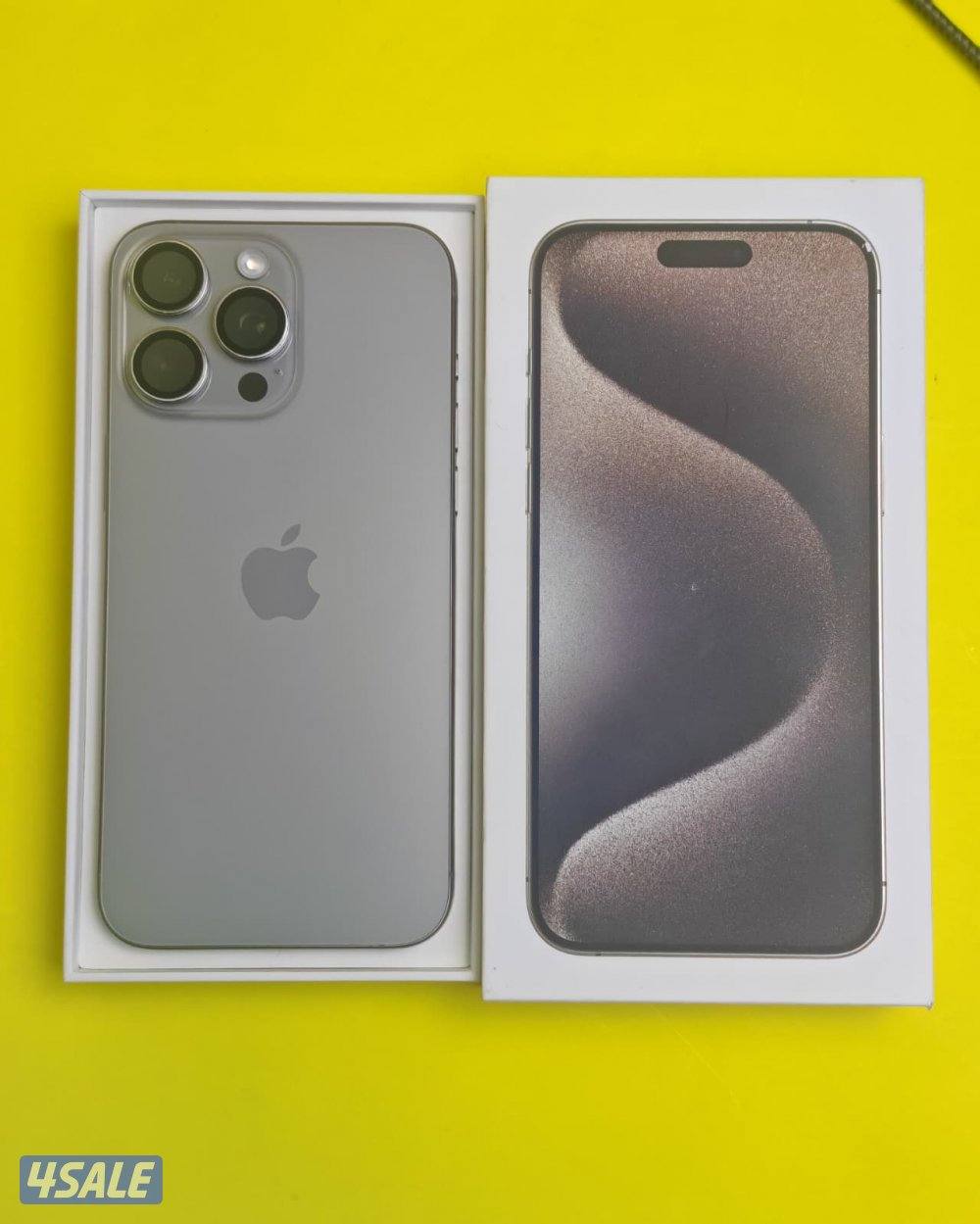 ايفون 15 برو ماكس تيتانيوم طبيعي iPhone 15 Pro Max 512GB Natural Titan8