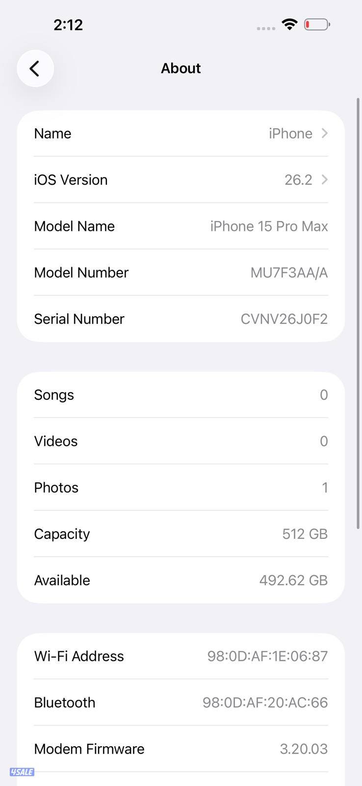 ايفون 15 برو ماكس تيتانيوم أزرق iPhone 15 Pro Max 512GB Blue Titanium10