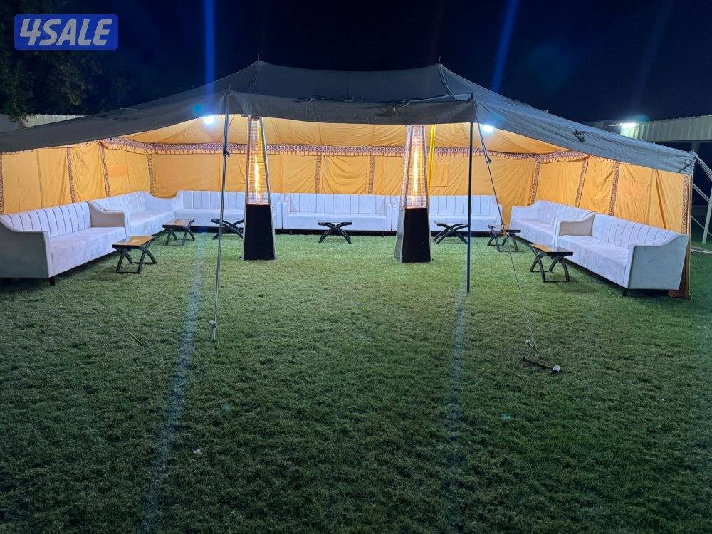 تأجير خيمه وبيت شعر دفايات كراسي وطاولات قهوجية0