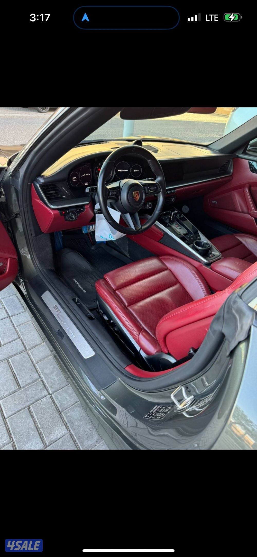 للبيع بورش كاريرا 911  كشف موديل 2021 اللون اخضر الكشف احمر2