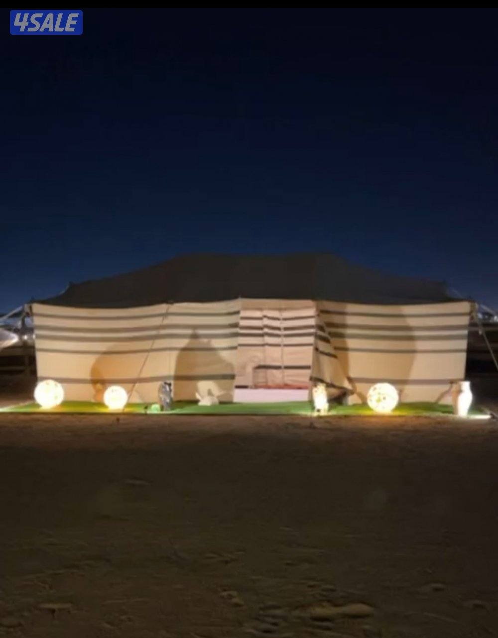 ( المخيم مكون من …
خيمه ٥/٨ قنفات
بيت شعر ٥/٩ جلسه ارضيه مع قنفات
خيمه3