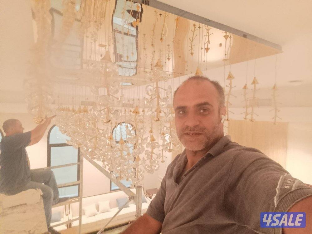 كهربائي بروفايل@ مخيمات @كهربائي منازل @24 ساعه @تركيب ثريات4