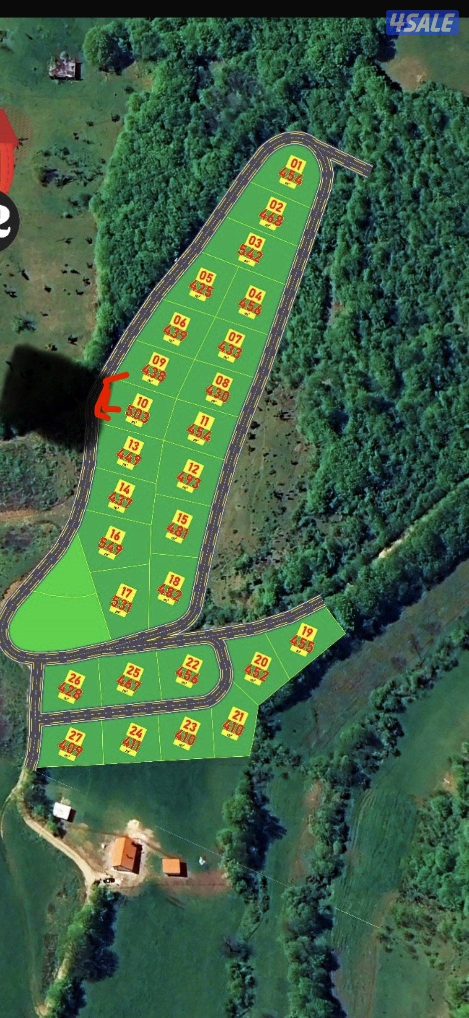 ارض للبيع في البوسنة في مدينة فيسيكو || مساحة ٥٠٣ متر مربع ||1